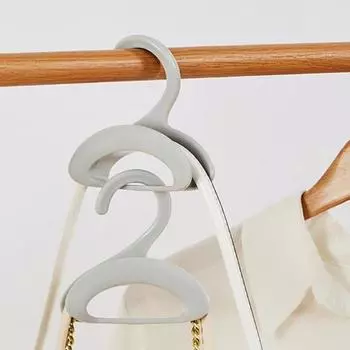 Легкая вешалка для кошельков, прочная, полезная, сумка для ремня, стойка для хранения шарфов серый