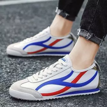 Легкая водонепроницаемая универсальная модная повседневная обувь из натуральной кожи Cortez с первым слоем из воловьей кожи на четыре сезона 36