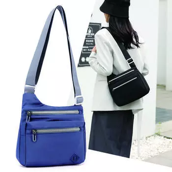 Легкая водоотталкивающая нейлоновая сумка, большая вместимость, женская сумка через плечо, сумка для мамы серый