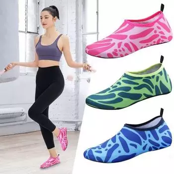 Легкая женская нескользящая обувь для йоги и аэробики Yoga Socks Regular Sole, size 40-41 синий