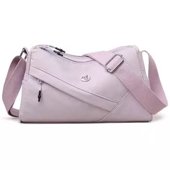 Легкая женская сумка кроссбоди большой вместимости Легкая водоотталкивающая нейлоновая сумка на плечо фиолетовый