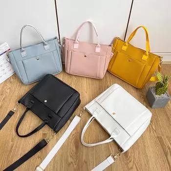 Легкая женская сумка-тоут, новая вместительная сумка для покупок, сумка-мессенджер через плечо. белый