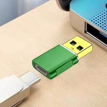 Легкие адаптеры-конвертеры USB3.0 «папа» — «мама» типа C поддерживают быструю зарядку 5 В 2 А и передачу данных со скоростью 5 Гбит/с серый