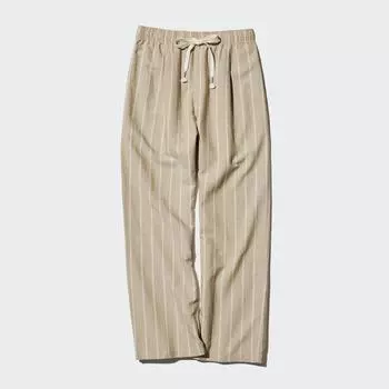 Легкие брюки UNIQLO из льняной смеси (полоса)