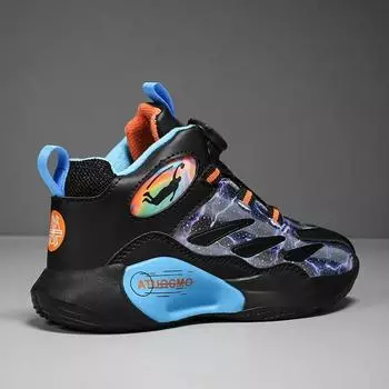 Легкие детские кроссовки, высокие детские баскетбольные кроссовки, кроссовки для мальчиков, бесплатная доставка, нескользящие спортивные теннисные кроссовки для детей 35