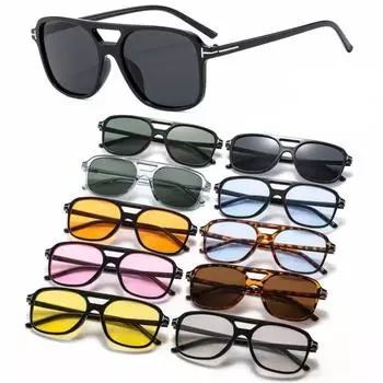 Легкие двухлучевые солнцезащитные очки Marine, солнцезащитные очки для вождения, солнцезащитные очки с квадратной оправой.