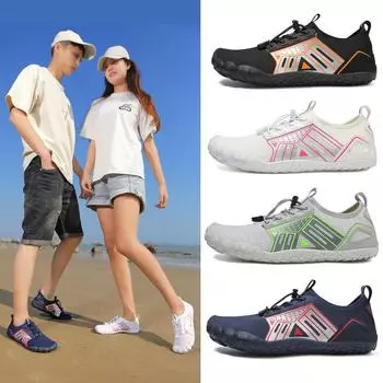 «Легкие дышащие пляжные туфли River Tracing — устойчивая к порезам, мягкая подошва для плавания и использования на открытом воздухе» 44 чёрный