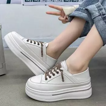 Легкие дышащие туфли для сёрфинга на толстой подошве из мягкой кожи 35 чёрный