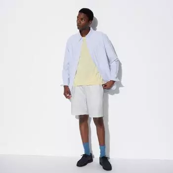 Легкие хлопковые короткие брюки UNIQLO AiRism