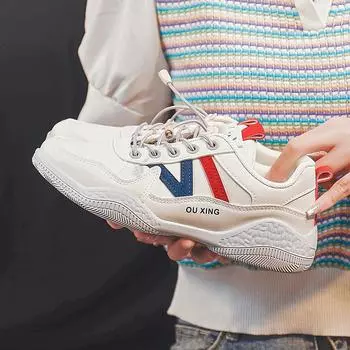 Легкие кроссовки для бега, новые летние дышащие спортивные повседневные туфли, женские универсальные белые туфли на плоской подошве 35