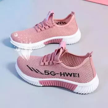 Легкие кроссовки, дышащая обувь, женская летняя тканевая обувь, спортивная повседневная обувь с сеткой 35 дубильная кора