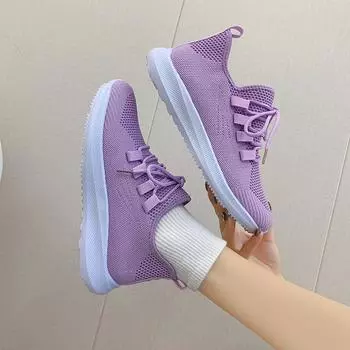 Легкие кроссовки женские кроссовки модные вулканизированные туфли летние дышащие удобные повседневные нескользящие туфли 36 бежевый