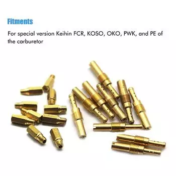 Легкие металлические мотоциклетные карбюраторы, главные форсунки, медленные пилотные форсунки холостого хода, совместимые для автомобильных энтузиастов PWK PE CVK