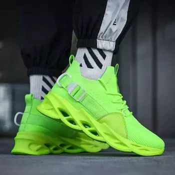 Легкие мужские кроссовки для бега или тенниса 40 зелёный