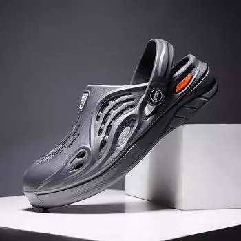 Легкие мужские сандалии EVA Hole Clogs мужские тапочки повседневная обувь для влюбленных дом сад отдых для мужчин летние пляжные тапочки на плоской подошве 36