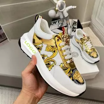 Легкие мужские спортивные туфли из коровьей кожи европейского класса люкс 41 чёрный