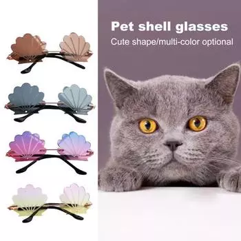 Легкие очки для домашних животных, шикарные металлические износостойкие костюмы для вечеринок для домашних животных, реквизит для фотосъемки, солнцезащитные очки