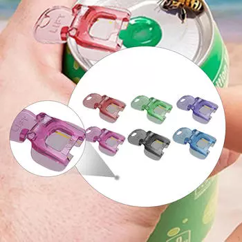 Легкие открывалки для банок Напитки Пиво Портативные Барные аксессуары Открывалка для язычков Защитная крышка для 6Pcs