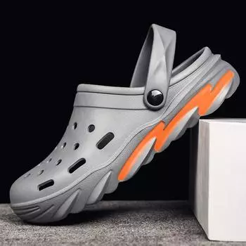 Легкие плоские мужские туфли большого размера, повседневные мужские летние сандалии, модные удобные мужские тапочки для походов, серфинга, пляжные сандалии для мужчин 40 белый