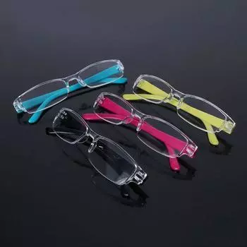 Легкие прозрачные тонкие очки для чтения без оправы с диоптриями 1,00-4,00 250 красный