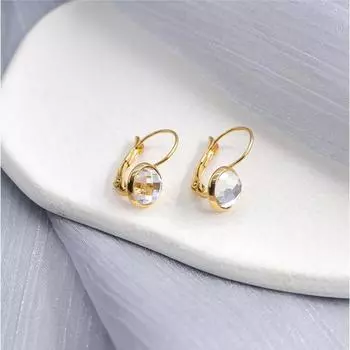 Легкие роскошные аксессуары Высококачественные ювелирные изделия Австрийские стеклянные хрустальные серьги Серьги Модные женские заушники