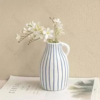 Легкие роскошные керамические вазы, креативный домашний обеденный стол, цветочная композиция, ваза, украшение для гостиной, изысканное украшение для ваз