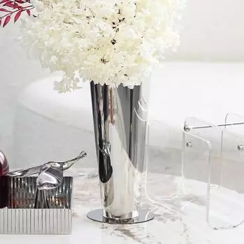 Легкие роскошные металлические вазы, украшения, искусство цветочной композиции в гостиной, креативные факелы, цветочные принадлежности, спальня и гостиная, мягкие украшения для гостевого дома