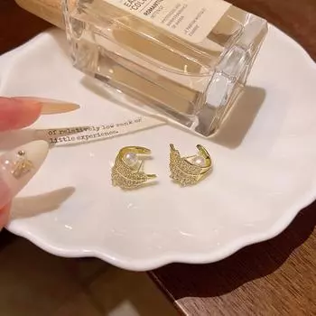 Легкие роскошные нежные серьги в форме колоса пшеницы для женщин 1 pair