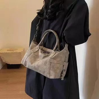 Легкие роскошные новые однотонные женские сумки-тоут из искусственной кожи на молнии со скидкой, высококачественные модные повседневные классические сумки большой вместимости