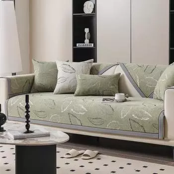 Легкие роскошные подушки для сидений дивана, четыре сезона, универсальный кожаный диван, специальный чехол, противоскользящий тканевый чехол 70*70cm