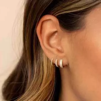 Легкие роскошные серьги-гвоздики из 18-каратного золота и титановой стали, женские серьги с бриллиантовым кольцом из нержавеющей стали, серьги Advanced Sense 18K gold