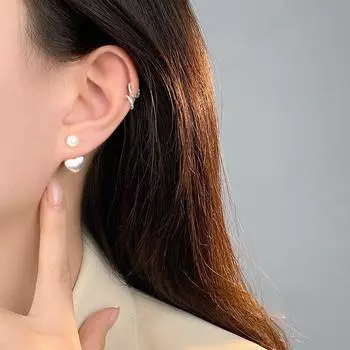 Легкие роскошные серьги Love-hung с креплением сзади для женщин с первоклассным дизайном и универсальными серьгами