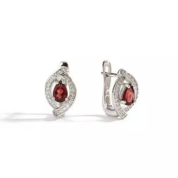 Легкие роскошные серьги с серебряной застежкой из натурального граната, натуральный драгоценный камень, ювелирные изделия, подарок для женщин и девочек, на день рождения и повседневную одежду M красный