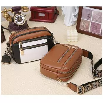 Легкие роскошные сумки для женщин, маленькая сумка через плечо, двойная молния, переносная сумка через плечо, модные дорожные сумки