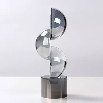 Легкие роскошные украшения Кристалл Прозрачные геометрические полукруглые украшения Модельная комната Офис продаж Отель Выставочный зал Кабинет Прихожая Украшения Translucent - Short