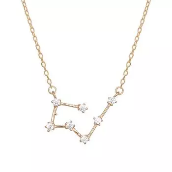 Легкие роскошные ювелирные изделия, ожерелье из стерлингового серебра 925 пробы, ожерелье со звездным небом Ins Twelve 12, ожерелье со созвездием, женская цепочка на ключицы