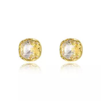 Легкие роскошные высококачественные квадратные серьги-гвоздики с винтами геометрические женские темпераментные дорожные серьги