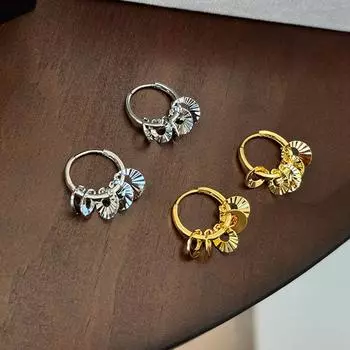 Легкие роскошные высококачественные металлические круглые серьги с бахромой, женские, нишевые, уникальные, простые, индивидуальные, модные, универсальные серьги