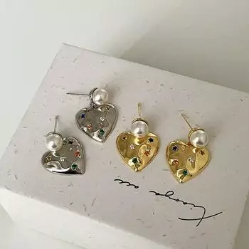 Легкие роскошные высококачественные серьги-гвоздики из циркония Star Love Metal, женские нишевые индивидуальные изысканные модные универсальные серьги