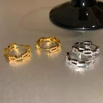 Легкие роскошные высококачественные серьги-пряжки в форме свиного носа из циркония для женщин, маленькие, изысканные, индивидуальные, модные, темпераментные, универсальные серьги