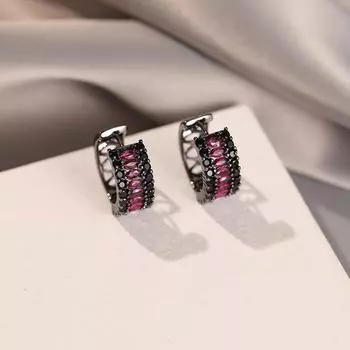 Легкие роскошные высококачественные зеленые серьги-пряжки из циркония в стиле ретро с черными кругами, серьги-гвоздики в стиле нишевого темперамента