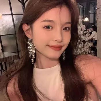 Легкие роскошные золотые серьги с бахромой и пайетками в стиле ретро, преувеличенный темперамент, металлические серьги-гвоздики, банкетные серьги золотой