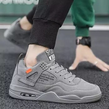 Легкие серые модные мужские повседневные туфли, новый весенний тренд, мужские кроссовки, универсальные студенческие мужские повседневные туфли на плоской подошве 39 чёрный