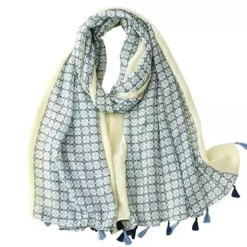 Легкие шарфы модные цветы принт женский хлопковый шарф-обертка головной платок летний подарок 180x88