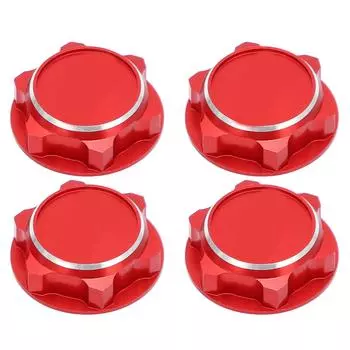 Легкие шестигранные гайки для колес из алюминиевого сплава 17 мм, пылезащитная шестигранная гайка для 18 радиоуправляемых автомобилей Red красный