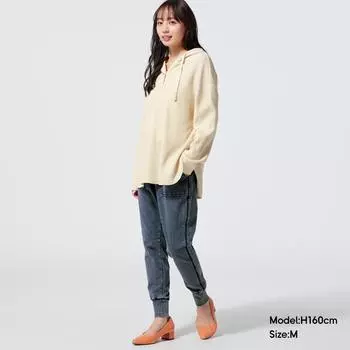 Легкие спортивные брюки из денима GU +X