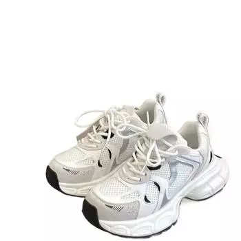 Легкие спортивные кроссовки для женщин, весна, новые сетчатые кроссовки в стиле кампуса Forrest Gump Daddy, универсальные повседневные модные кроссовки 35