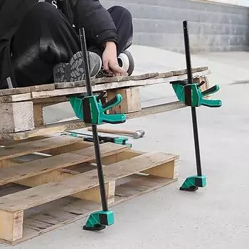 Легкие стержневые зажимы для деревообработки. Удобный в использовании набор инструментов для деревообработки. Отлично подходит для домашних мастеров. Эксперт. Множество применений. 6