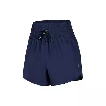 Легкие тканые дышащие спортивные шорты Asics с завязками, женские брюки темно-синего цвета 2012C819-400 L
