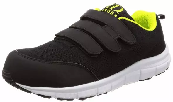 Легкие трикотажные кроссовки с резиновым носком Work Shoes Magic Black cm 3E [G-day Japan] GD-350 24.5